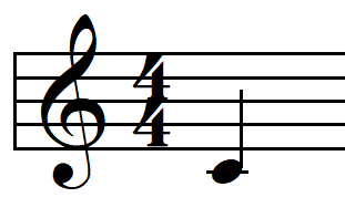 melodic dictation simple meter easy example 1 start